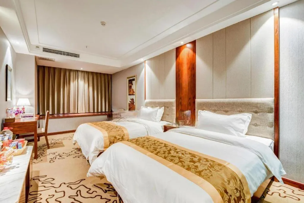 Bed in GreenTree Eastern Hotel Handan Daming Bus Station