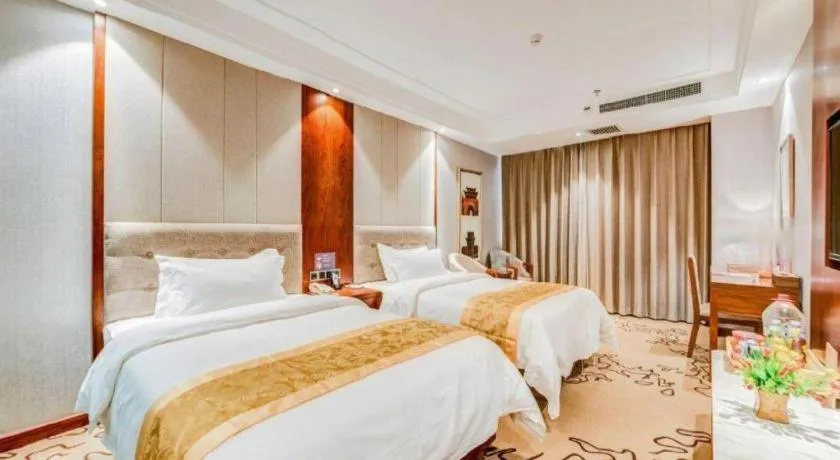 Bed in GreenTree Eastern Hotel Handan Daming Bus Station