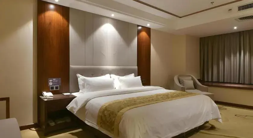 Bed in GreenTree Eastern Hotel Handan Daming Bus Station Bed in GreenTree Eastern Hotel Handan Daming Bus Station