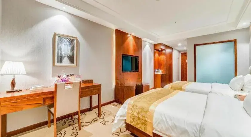 Bed in GreenTree Eastern Hotel Handan Daming Bus Station Bed in GreenTree Eastern Hotel Handan Daming Bus Station