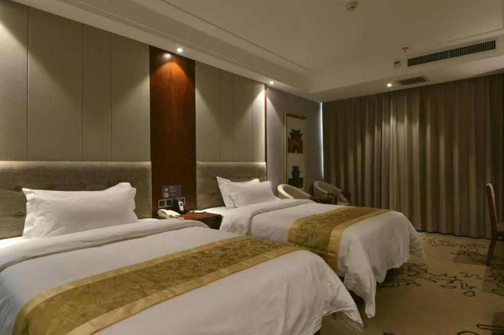 Bed in GreenTree Eastern Hotel Handan Daming Bus Station