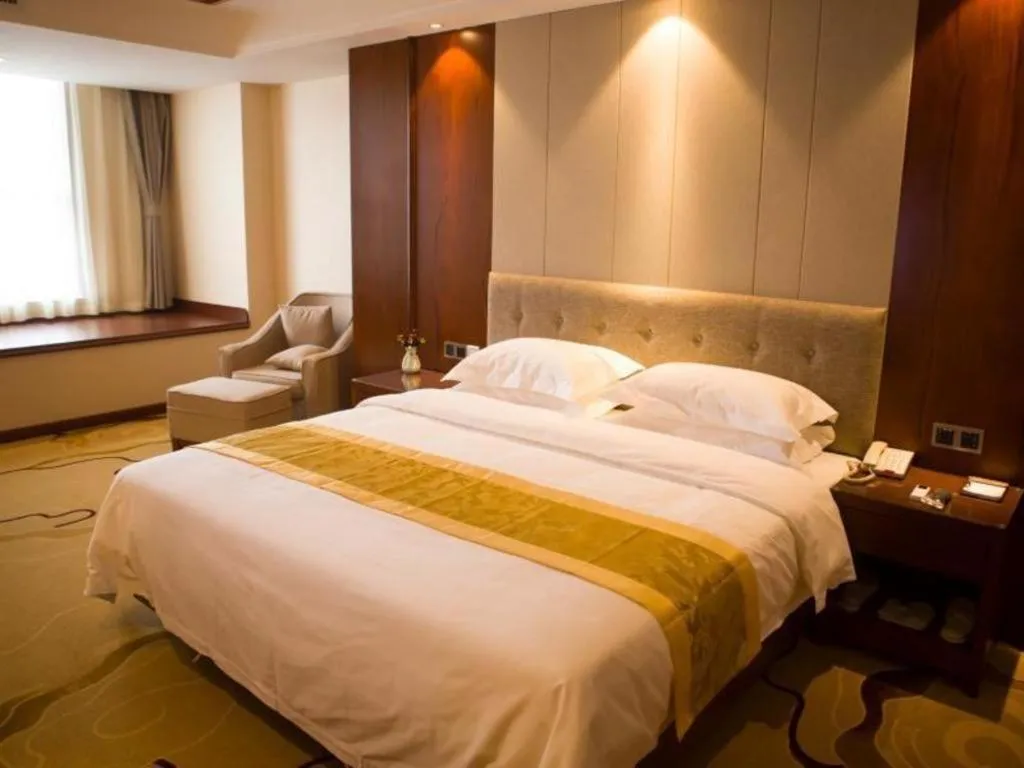 Bed in GreenTree Eastern Hotel Handan Daming Bus Station