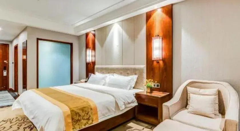 Bed in GreenTree Eastern Hotel Handan Daming Bus Station Bed in GreenTree Eastern Hotel Handan Daming Bus Station