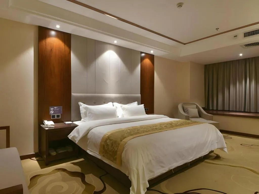 Bed in GreenTree Eastern Hotel Handan Daming Bus Station