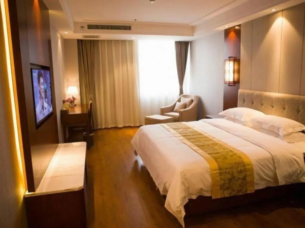 Bed in GreenTree Eastern Hotel Handan Daming Bus Station