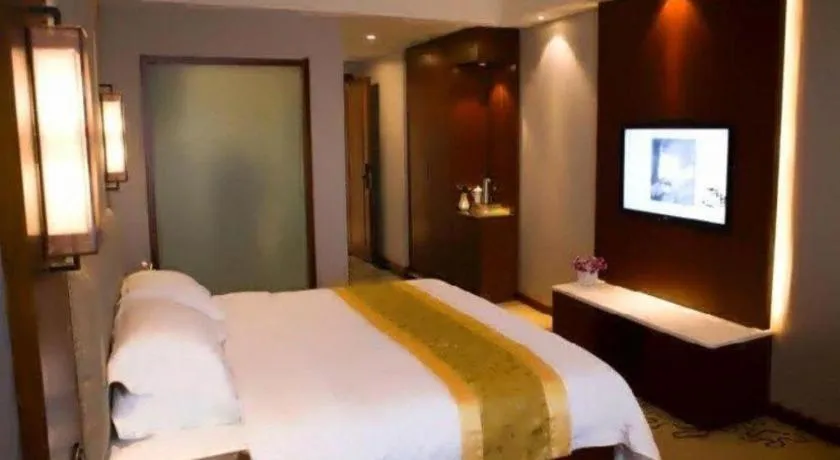 Bed in GreenTree Eastern Hotel Handan Daming Bus Station