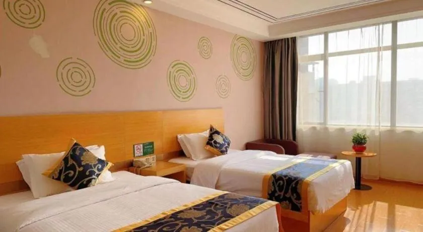 Bed in GreenTree Inn Shanghai Fengxian District Xiaotang Metro Station