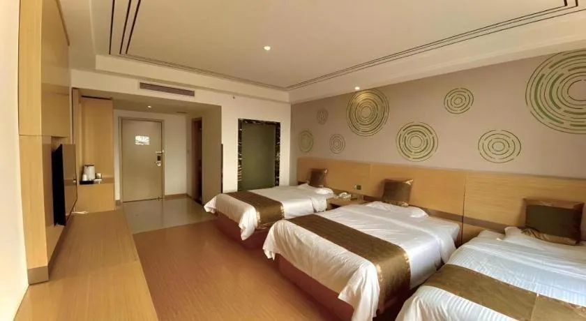 Bed in GreenTree Inn Shanghai Fengxian District Xiaotang Metro Station