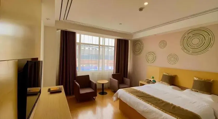 Bed in GreenTree Inn Shanghai Fengxian District Xiaotang Metro Station Bed in GreenTree Inn Shanghai Fengxian District Xiaotang Metro Station