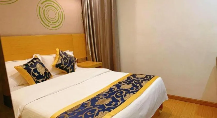 Bed in GreenTree Inn Shanghai Fengxian District Xiaotang Metro Station