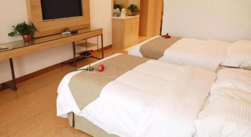 Bed in GreeTree Inn Huainan Jinjialing Road Oriental General Hospital