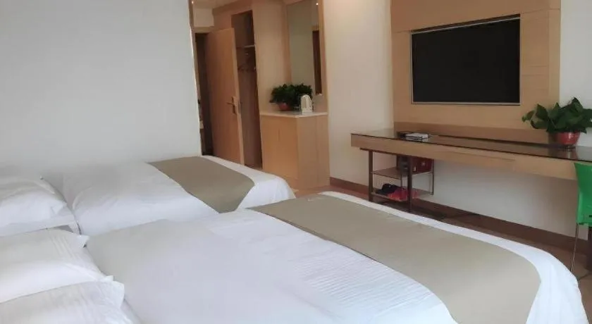 Bed in GreeTree Inn Huainan Jinjialing Road Oriental General Hospital