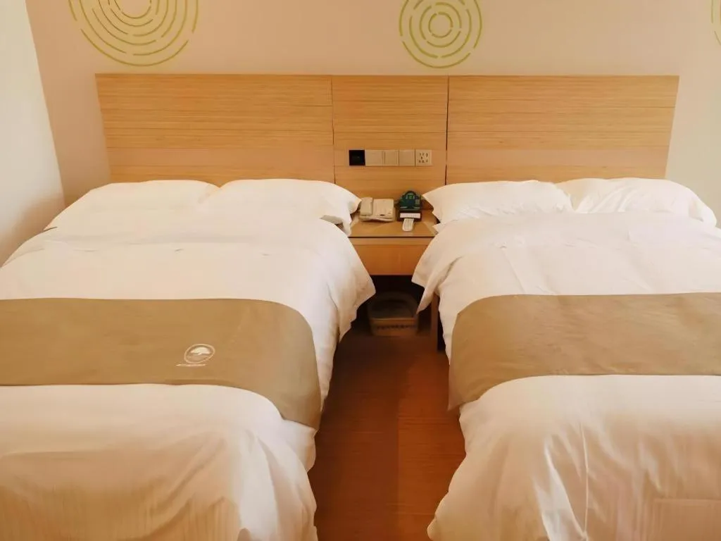 Bed in GreeTree Inn Huainan Jinjialing Road Oriental General Hospital