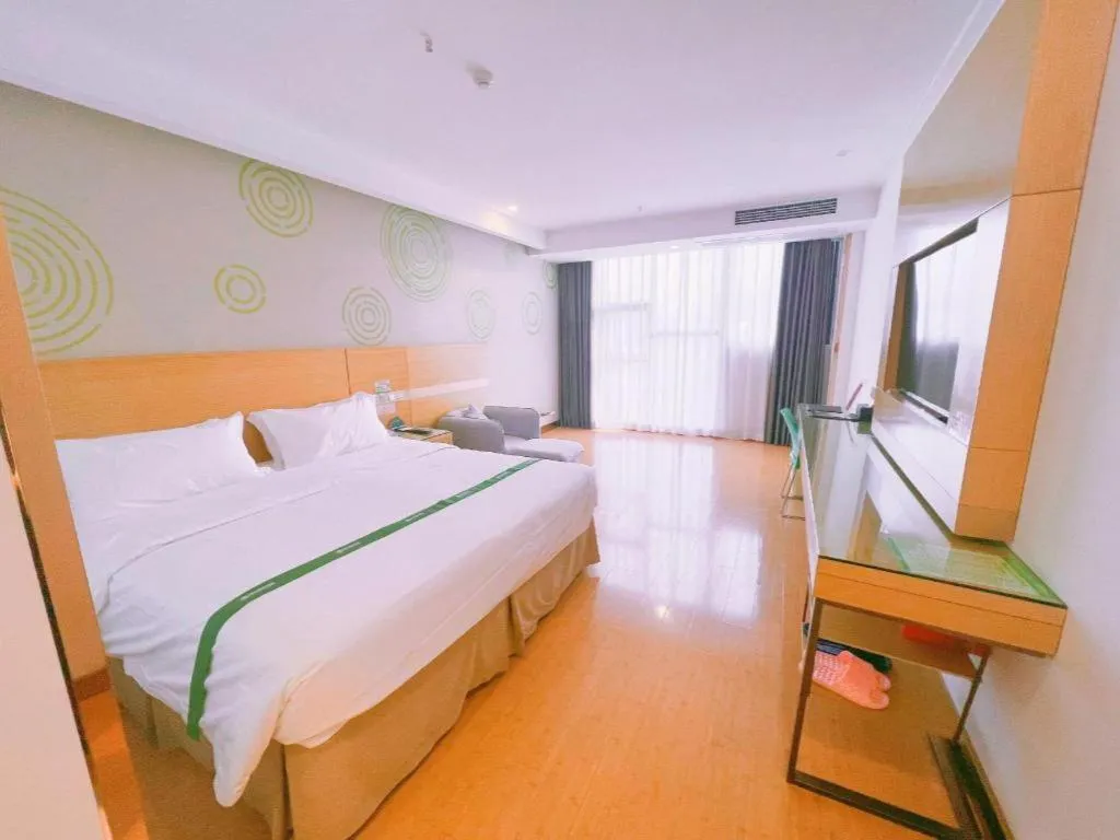 Bed in GreeTree Inn Huainan Jinjialing Road Oriental General Hospital