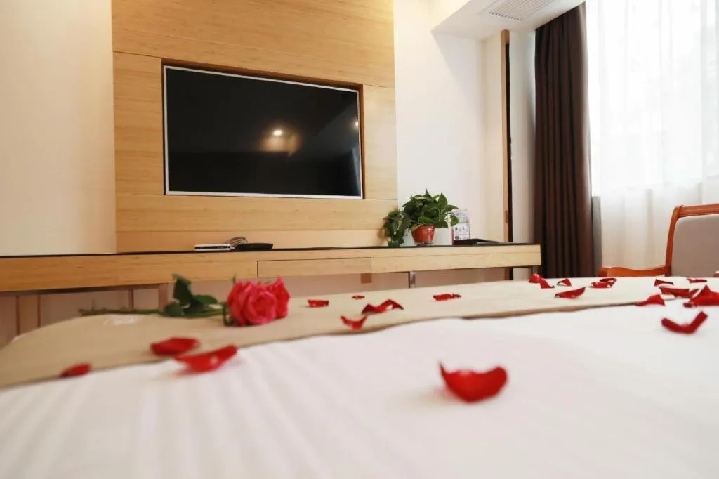 Bed in GreeTree Inn Huainan Jinjialing Road Oriental General Hospital