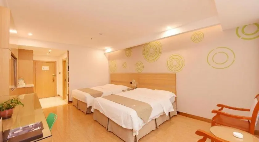 Bed in GreeTree Inn Huainan Jinjialing Road Oriental General Hospital