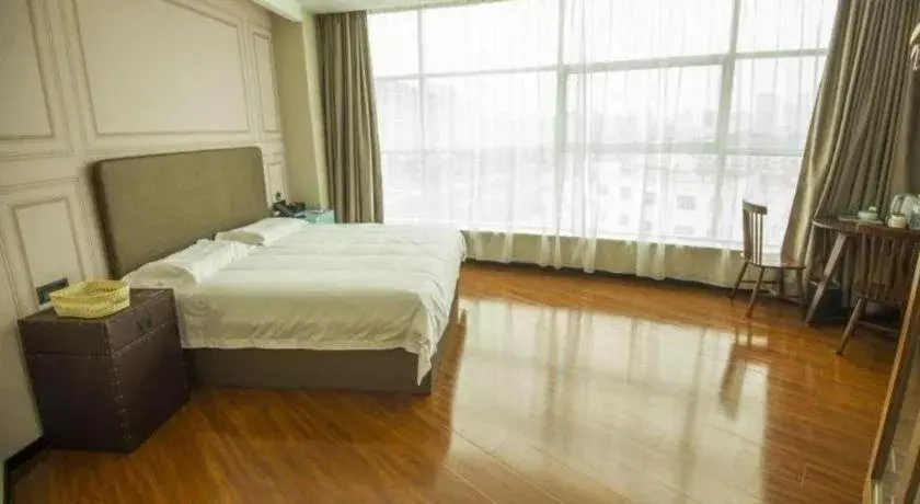 Bed in GreenTree Inn Binzhou Bus Station Bed in GreenTree Inn Binzhou Bus Station