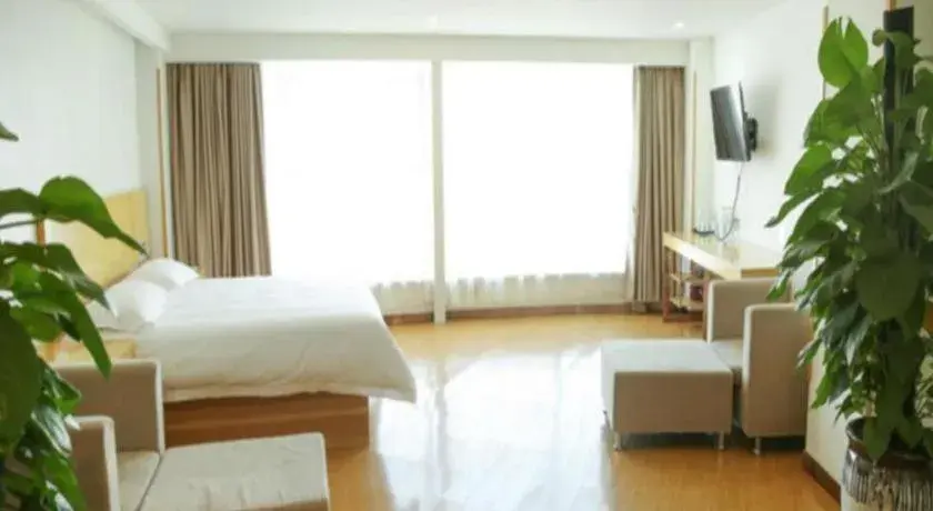 Bed in GreenTree Inn Binzhou Bus Station Bed in GreenTree Inn Binzhou Bus Station