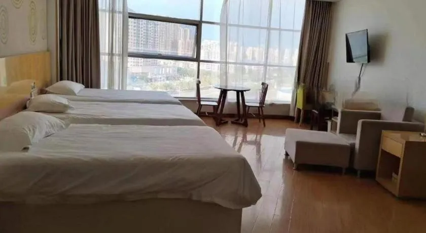 Bed in GreenTree Inn Binzhou Bus Station