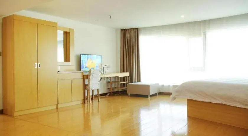 Bed in GreenTree Inn Binzhou Bus Station Bed in GreenTree Inn Binzhou Bus Station