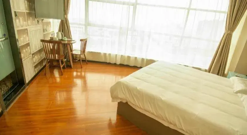 Bed in GreenTree Inn Binzhou Bus Station Bed in GreenTree Inn Binzhou Bus Station