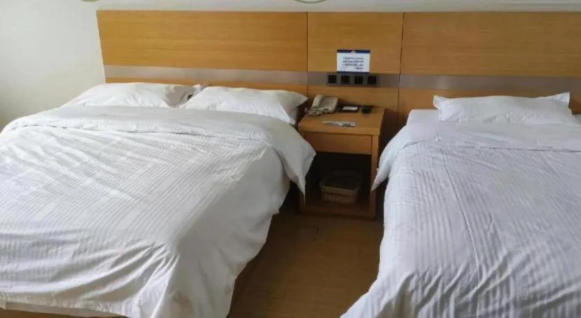 Bed in GreenTree Inn Ordos Kangbashi District Ulan Mulun Street Branch