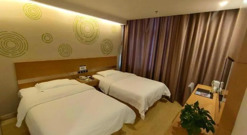 Bed in GreenTree Inn Ordos Kangbashi District Ulan Mulun Street Branch