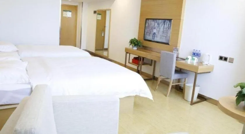 Bed in GreenTree Inn Ordos Kangbashi District Ulan Mulun Street Branch