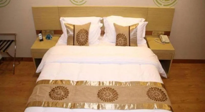 Bed in GreenTree Inn Ordos Kangbashi District Ulan Mulun Street Branch