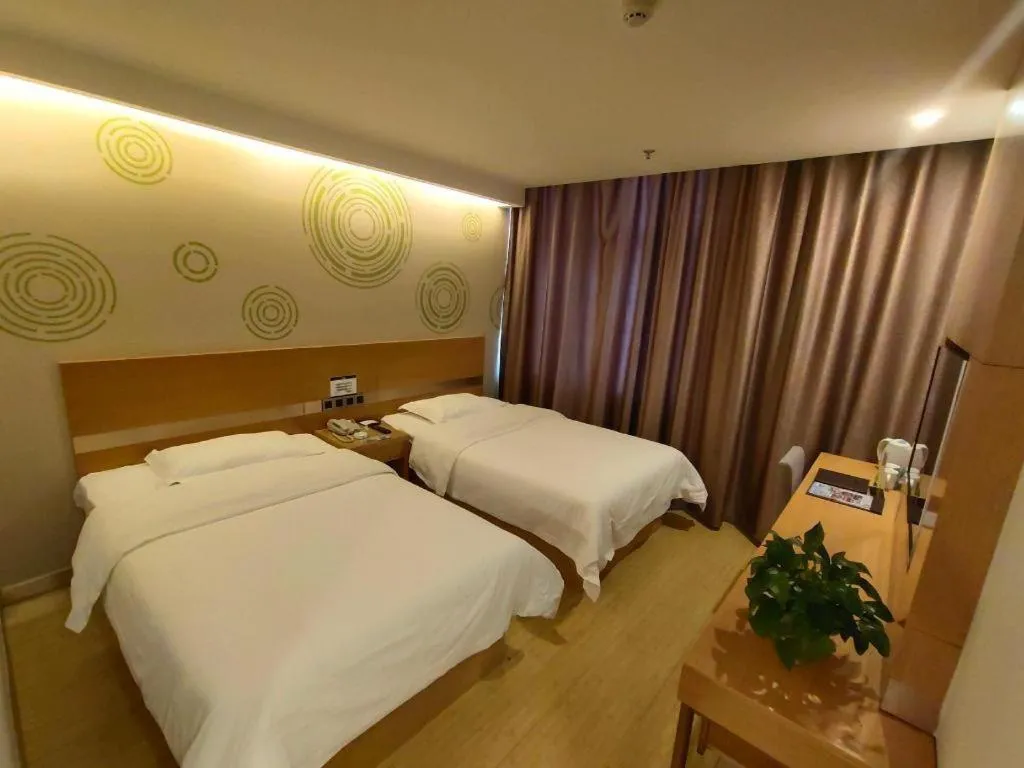 Bed in GreenTree Inn Ordos Kangbashi District Ulan Mulun Street Branch