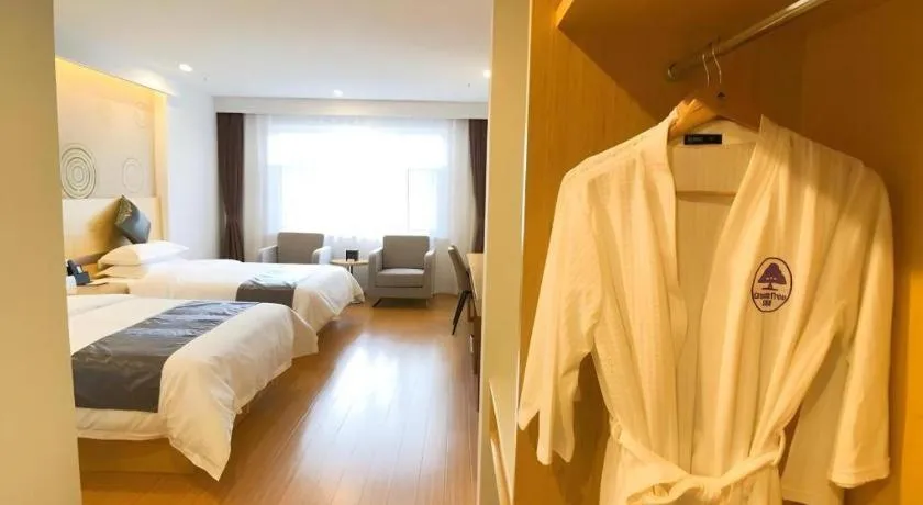 Bed in GreenTree Inn Chengde Shuangyu District Shuangtashan