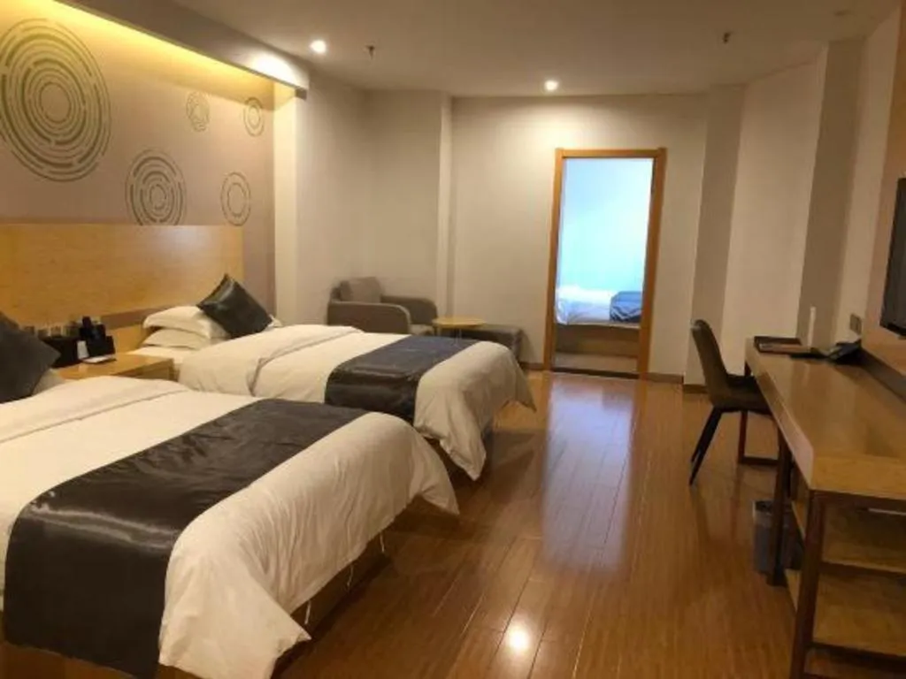 Bed in GreenTree Inn Chengde Shuangyu District Shuangtashan