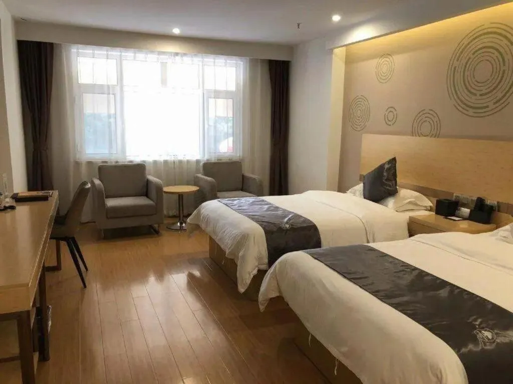 Bed in GreenTree Inn Chengde Shuangyu District Shuangtashan