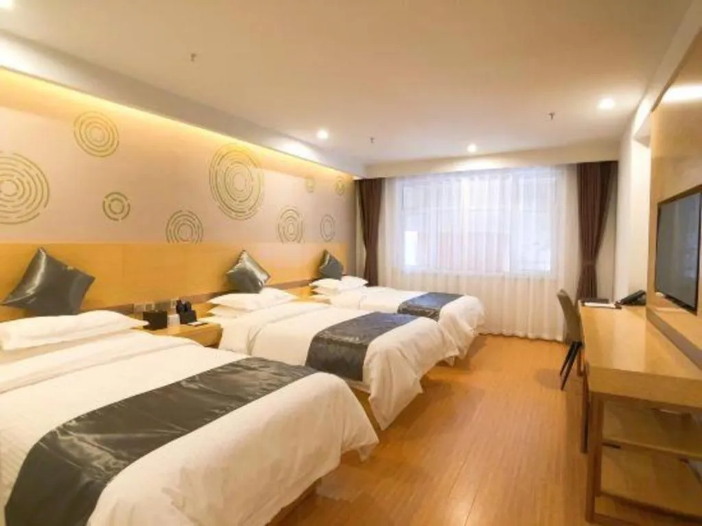Bed in GreenTree Inn Chengde Shuangyu District Shuangtashan