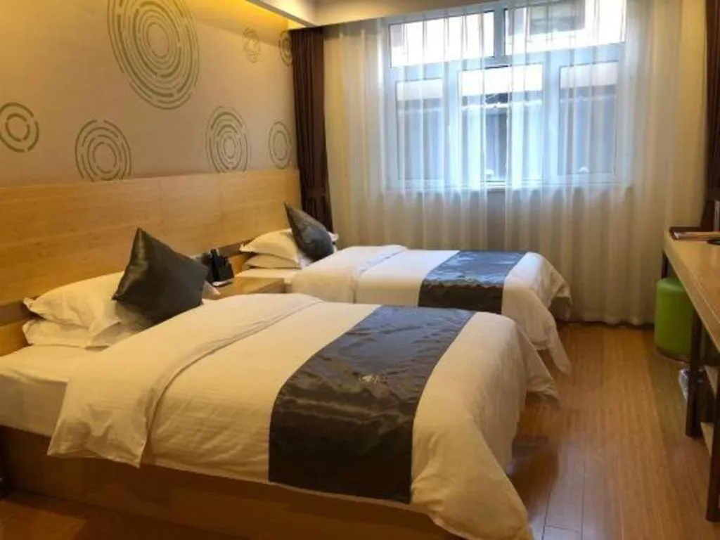 Bed in GreenTree Inn Chengde Shuangyu District Shuangtashan