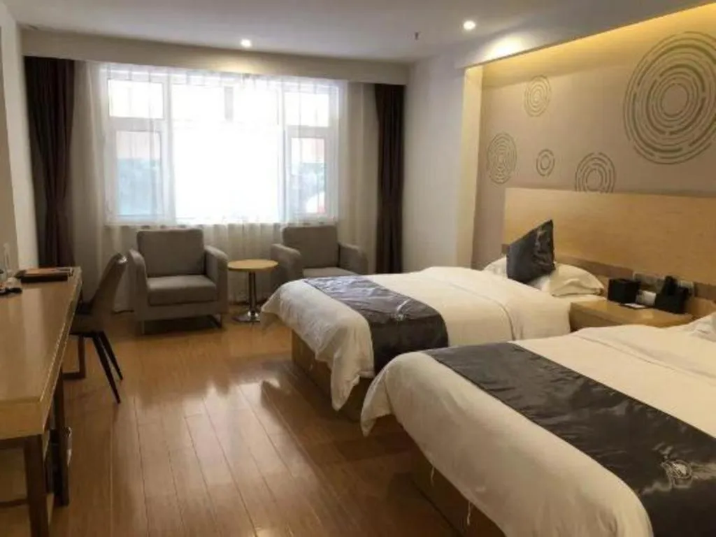 Bed in GreenTree Inn Chengde Shuangyu District Shuangtashan