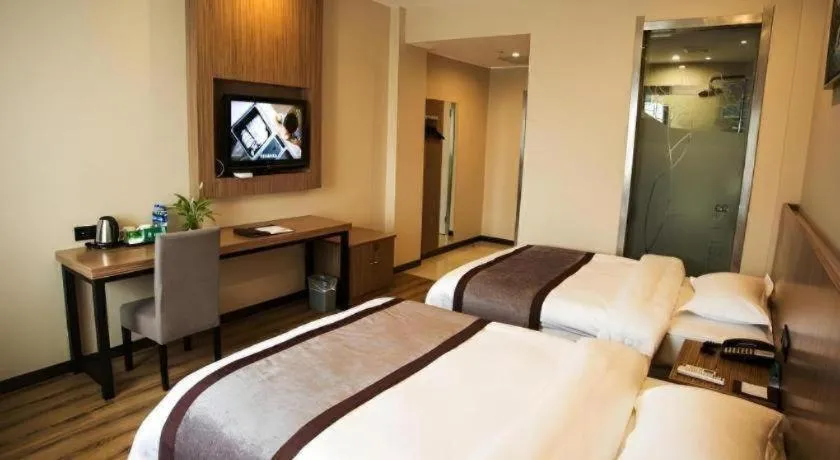 Bed in GreenTree Alliance Ningbo South Train Station Shunde Road Hotel