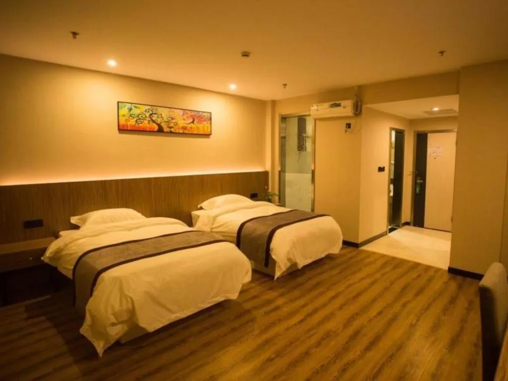 Bed in GreenTree Alliance Ningbo South Train Station Shunde Road Hotel