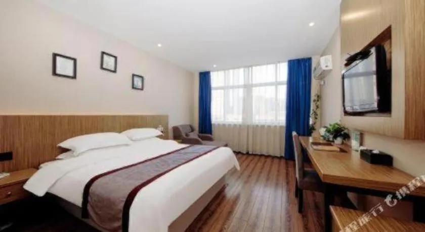 Bed in GreenTree Alliance Ningbo South Train Station Shunde Road Hotel