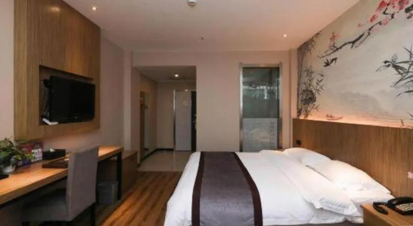 Bed in GreenTree Alliance Ningbo South Train Station Shunde Road Hotel