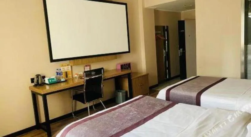 Bed in GreenTree Alliance Ningbo South Train Station Shunde Road Hotel