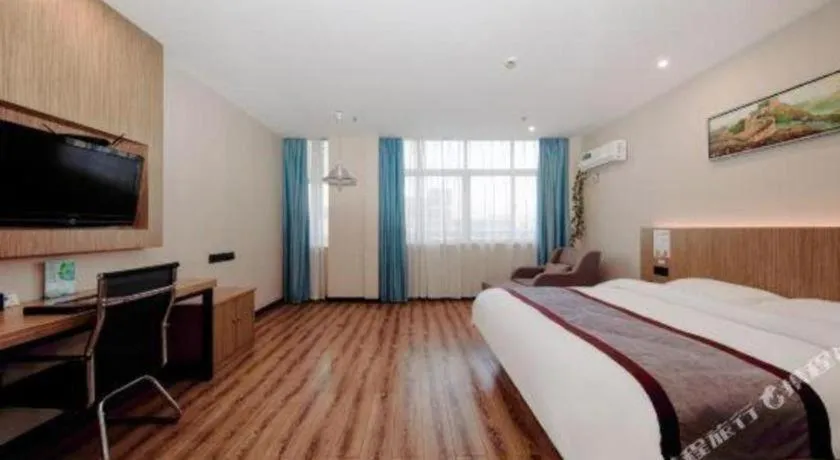 Bed in GreenTree Alliance Ningbo South Train Station Shunde Road Hotel