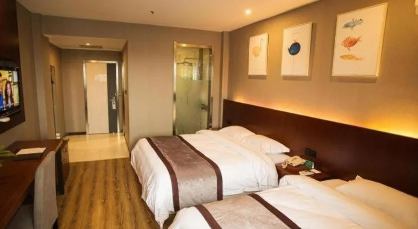 Bed in GreenTree Alliance Ningbo South Train Station Shunde Road Hotel