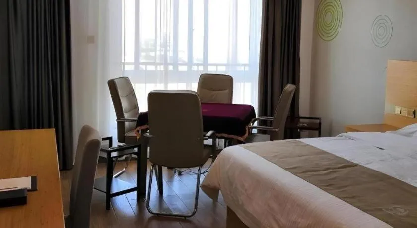 Bed in GreenTree Inn Hefei Changfeng County Gangji Town Jingang Avenue Express Hotel