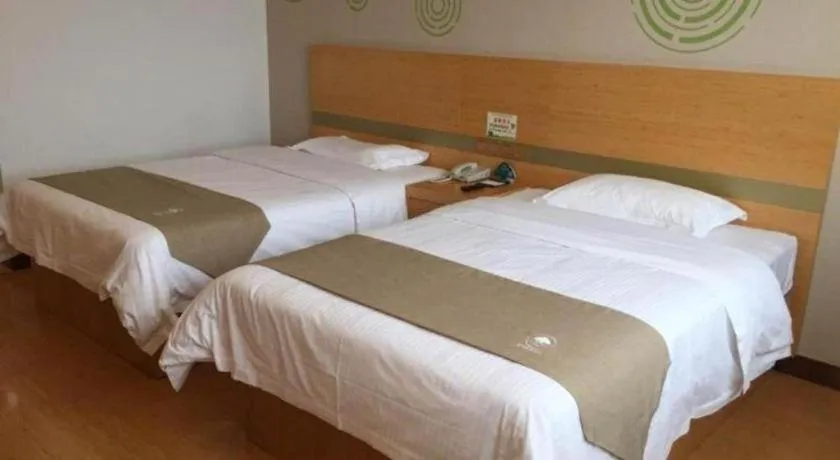Bed in GreenTree Inn Hefei Changfeng County Gangji Town Jingang Avenue Express Hotel