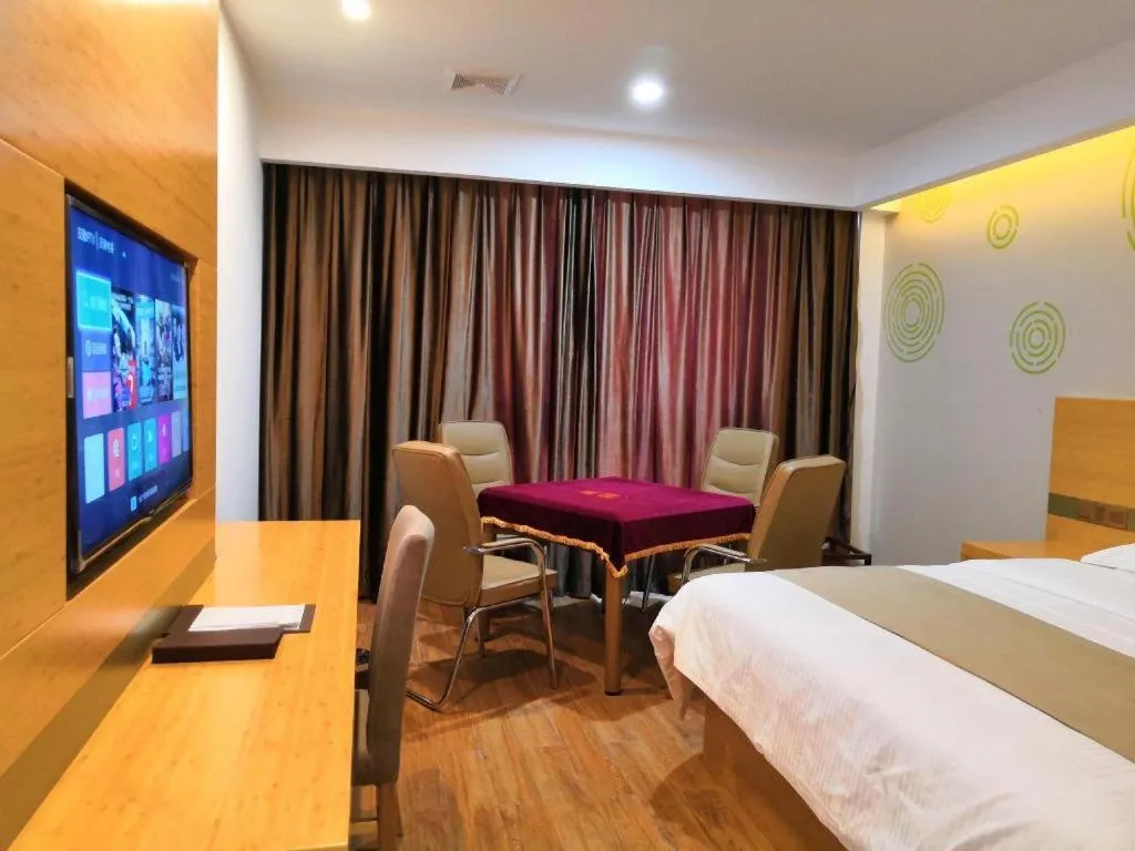 Bed in GreenTree Inn Hefei Changfeng County Gangji Town Jingang Avenue Express Hotel
