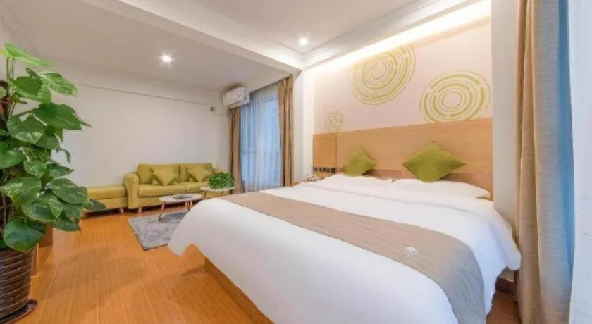 Bed in GreenTree Inn Weifang Kuiwen District Beiwang Jiale