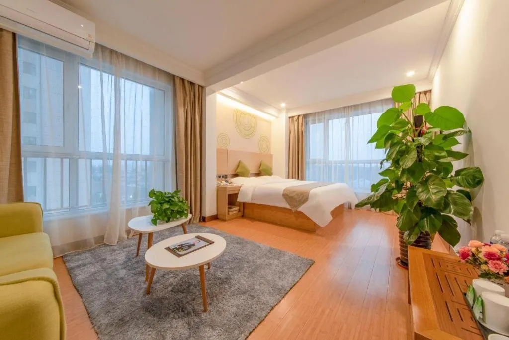 Bed in GreenTree Inn Weifang Kuiwen District Beiwang Jiale