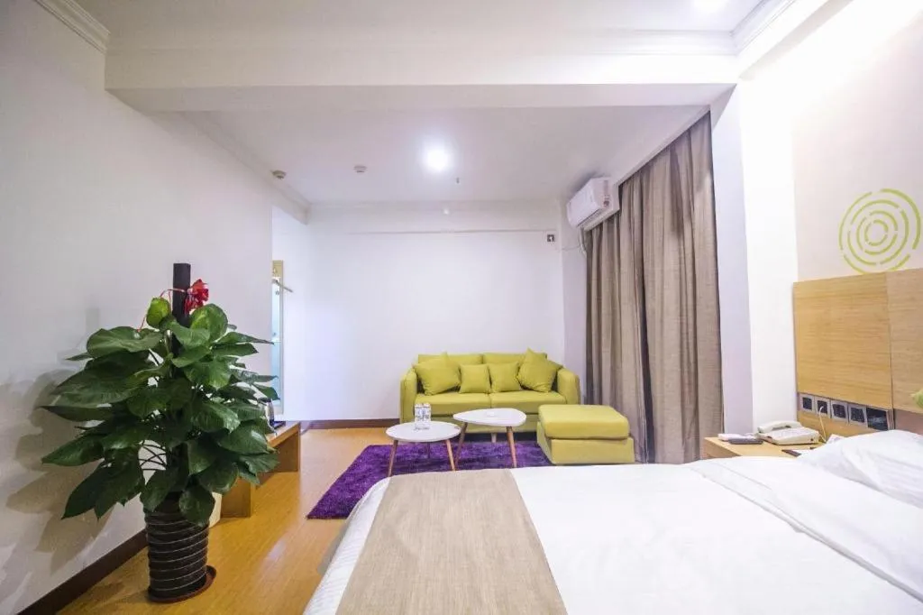 Bed in GreenTree Inn Weifang Kuiwen District Beiwang Jiale