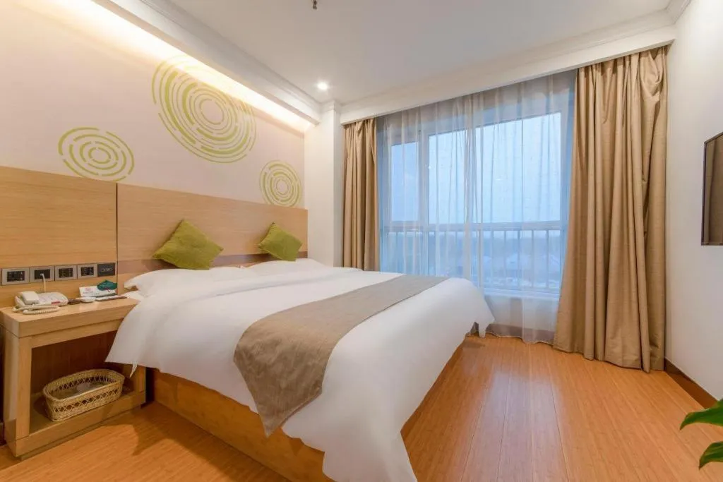 Bed in GreenTree Inn Weifang Kuiwen District Beiwang Jiale